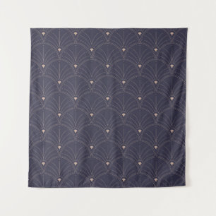 Elegante art nouveau, minimalistisch patroon. wandkleed