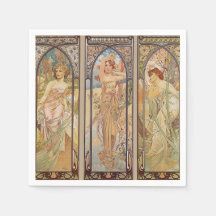  Elegante Art Nouveau Mucha Tijden van de Dag