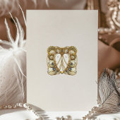 Elegante Art Nouveau Peacock Bruiloft Kaart