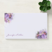 Elegante Art Sjabloon Oliekleur Bloemen Hand Scrip Post-it® Notes (Kantoor)