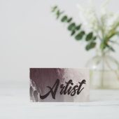 Elegante artiest visitekaartje (Staand voorkant)