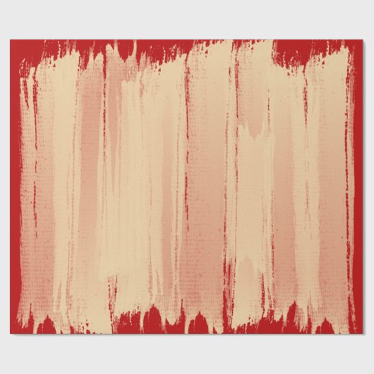 Elegante artistieke gouden penseelstreken donkerro cadeaupapier (Vlak)