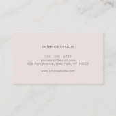 Elegante as en beige professional visitekaartje (Achterkant)