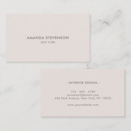 Elegante as en beige professional visitekaartje