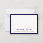 Elegante Attorney Note Kaart Notitiekaartje (Voorkant)