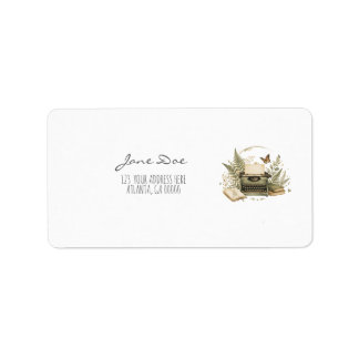 Elegante auteur & verpakkingslabel voor kleine bed etiket