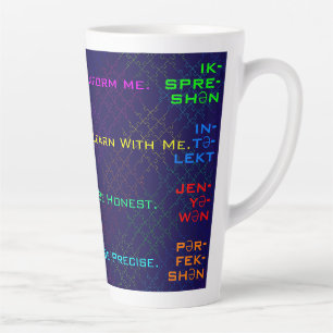 Elegante Autisme Kenmerken Kleur Jigsaw Puzzel Latte Mok