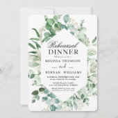 Elegante Autobús de Ensayos de Invitación de Cena Kaart (Voorkant)