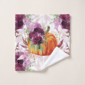 Elegante Autumn Bourgondië familienaam Bad Handdoek (Wasdoekje)