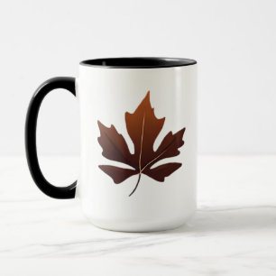Elegante Autumn Leaf Coffee Mok Mok met herfst a