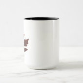 Elegante Autumn Leaf Coffee Mok | Mok met herfst a (Midden)