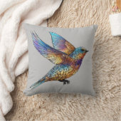 "Elegante Aviator" Meerkleurige Giervogel Kussen (Deken)