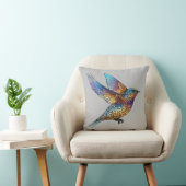 "Elegante Aviator" Meerkleurige Giervogel Kussen (Stoel)