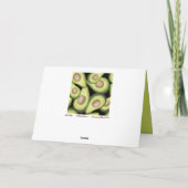 Elegante "avocado" print gevouwen Wenskaart Kaart (Achterkant)