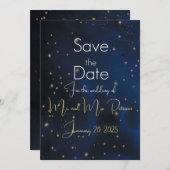 Elegante avond Bewaar de datum Save The Date (Voorkant / Achterkant)