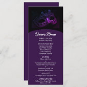 Elegante avond bruiloft menu (Voorkant / Achterkant)