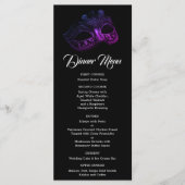 Elegante avond bruiloft menu (Voorkant)