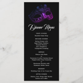 Elegante avond bruiloft menu