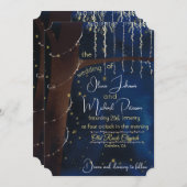 Elegante avond bruiloft uitnodigingen (Voorkant / Achterkant)