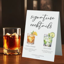 Elegante avond handtekening cocktails bruiloft men