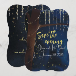 Elegante avond save-the-date save the date
