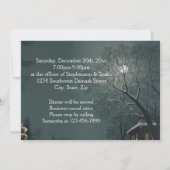 Elegante avond vakantie feest  uitnodiging (Achterkant)