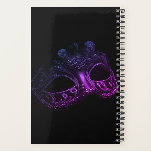 Elegante avondmaskerade planner (Achterkant)