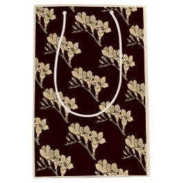 Elegante Aziatische gladiolen bloemen bloemenbruin Medium Cadeauzakje