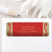 Elegante Aziatische thema rode draak bruiloft Etiket (Insitu)