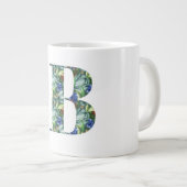 Elegante B Alphabet Design Cup Grote Koffiekop (Voorkant rechts)