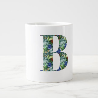 Elegante B Alphabet Design Cup Grote Koffiekop