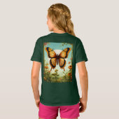 Elegante 'B' Butterfly: Italic Letter Logo Design T-shirt (Achterkant volledig)