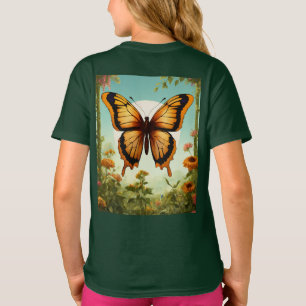 Elegante 'B' Butterfly: Italic Letter Logo Design T-shirt