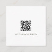 Elegante B & W Tux & Jurk Bruiloft QR Code Details Informatiekaartje (Achterkant)