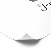 Elegante babofoto Liefde Typografie Perfect Poster (Hoek)