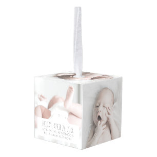 Elegante Baby aangepaste familienaam Fotoportret Decoratie