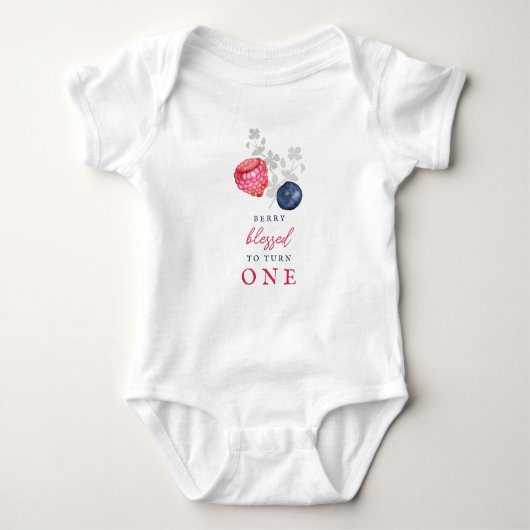 Elegante Baby Berry draaien een Romper (Voorkant)