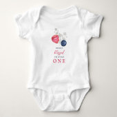 Elegante Baby Berry Eerste Verjaardag Romper (Voorkant)