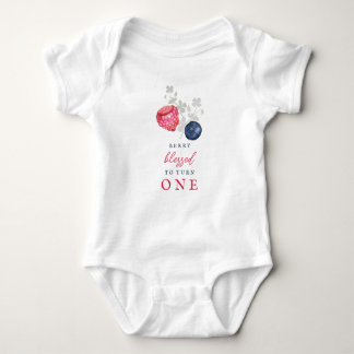 Elegante Baby Berry Eerste Verjaardag Romper