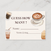 Elegante Baby brouwt koffiegok hoeveel Informatiekaartje (Voorkant)