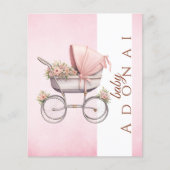 Elegante Baby Carriage Bord Decoratie (Voorkant)