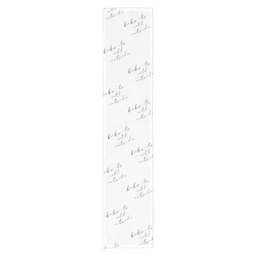 Elegante Baby Het is koud Buiten Winter Douchelijn Korte Tafelloper (Voorkant)