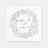 Elegante Baby Het is koud Buiten Winter Douchelijn Servet (Voorkant)