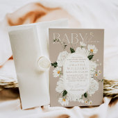 Elegante Baby in Bloom Daisy Baby shower Kaart