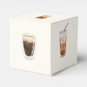 Elegante Baby is het brouwen van koffie baby showe Bedankdoosjes (Achterkant)