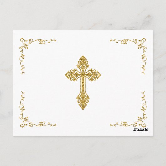 Elegante Baby Jongen Doop Dank u Briefkaart (Achterkant)