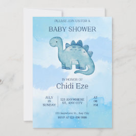 Elegante baby jongen douche uitnodiging schattige 