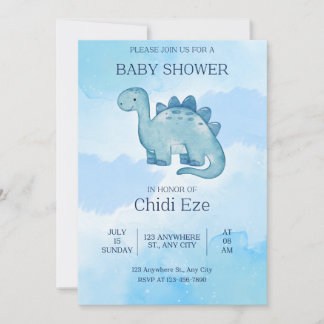Elegante baby jongen douche uitnodiging schattige