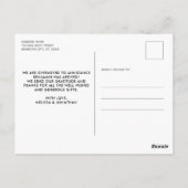 Elegante baby pasgeboren 4 foto geboorteaankondigi briefkaart (Achterkant)