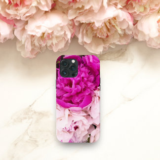 Elegante Baby Roze En Fuchsiakleurige Pioenrozen Case-Mate iPhone Case